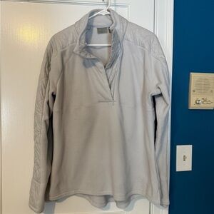 Athleta Cream|White Fleece Pullover